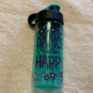 NWOT.  Dance and be happy reusable plastic water bottle